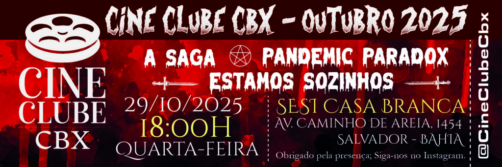 ingresso cine clube cbx outubro 2025