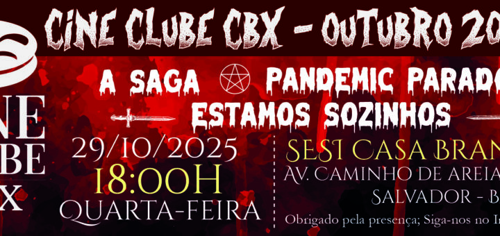 ingresso cine clube cbx outubro 2025